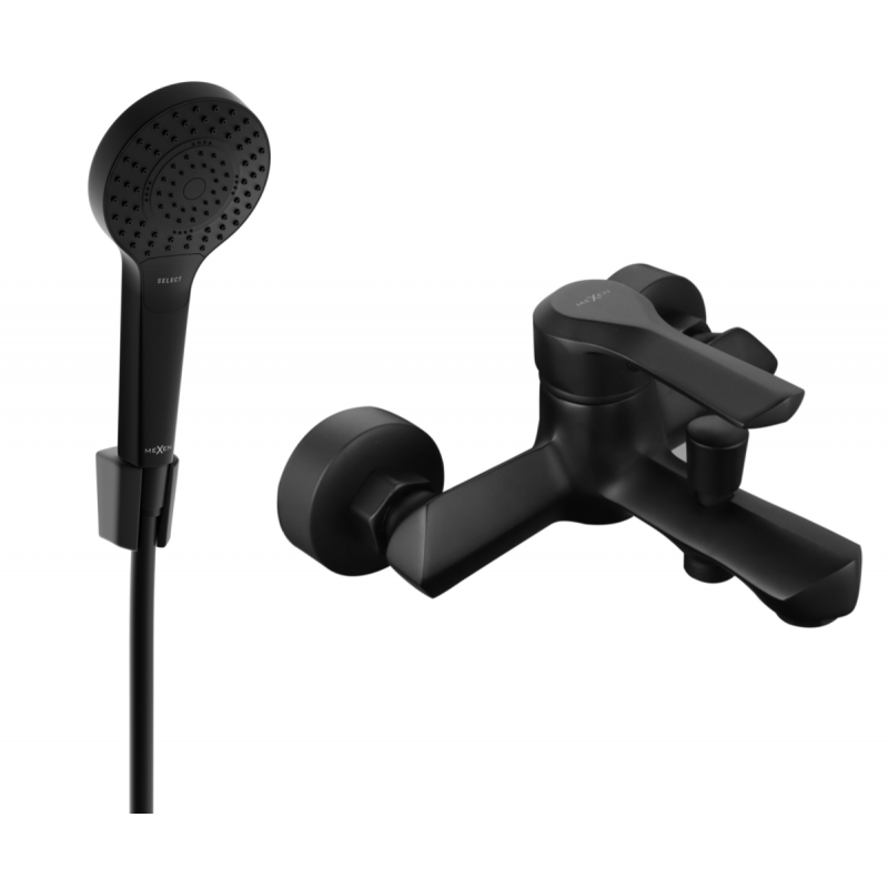 Mexen Sabre R05 vana baterie se sprchovou soupravou, černá - 7213R05-70