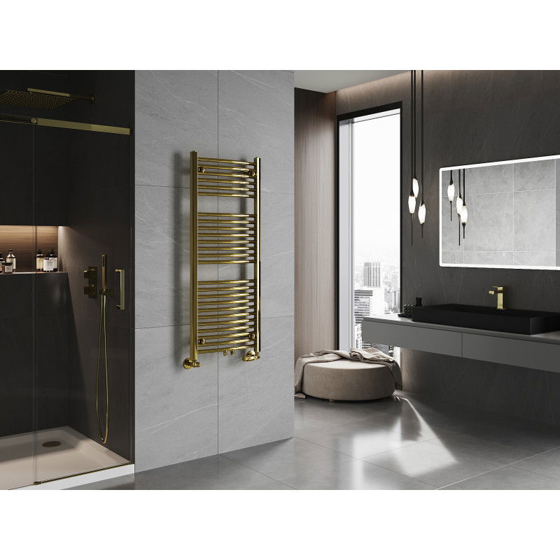 Mexen Ares koupelnový radiátor 1200 x 500 mm, 420 W, zlatý - W102-1200-500-00-50