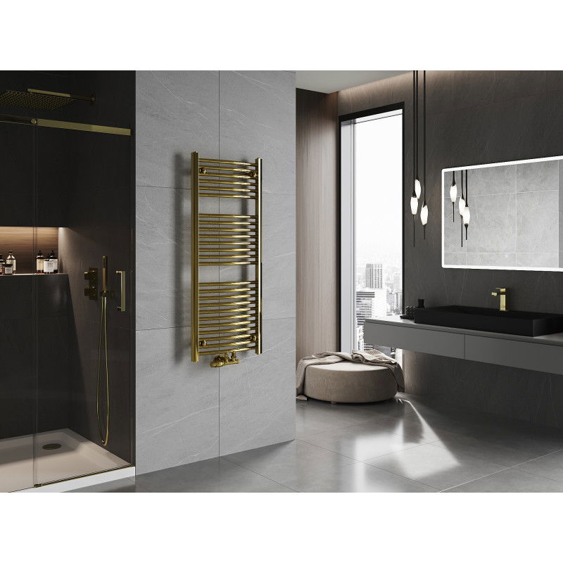 Mexen Ares koupelnový radiátor 1200 x 500 mm, 420 W, zlatý - W102-1200-500-00-50