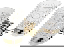 Mexen Estela dvojitý kelímek na zubní kartáčky, zlatý - 7011552-50