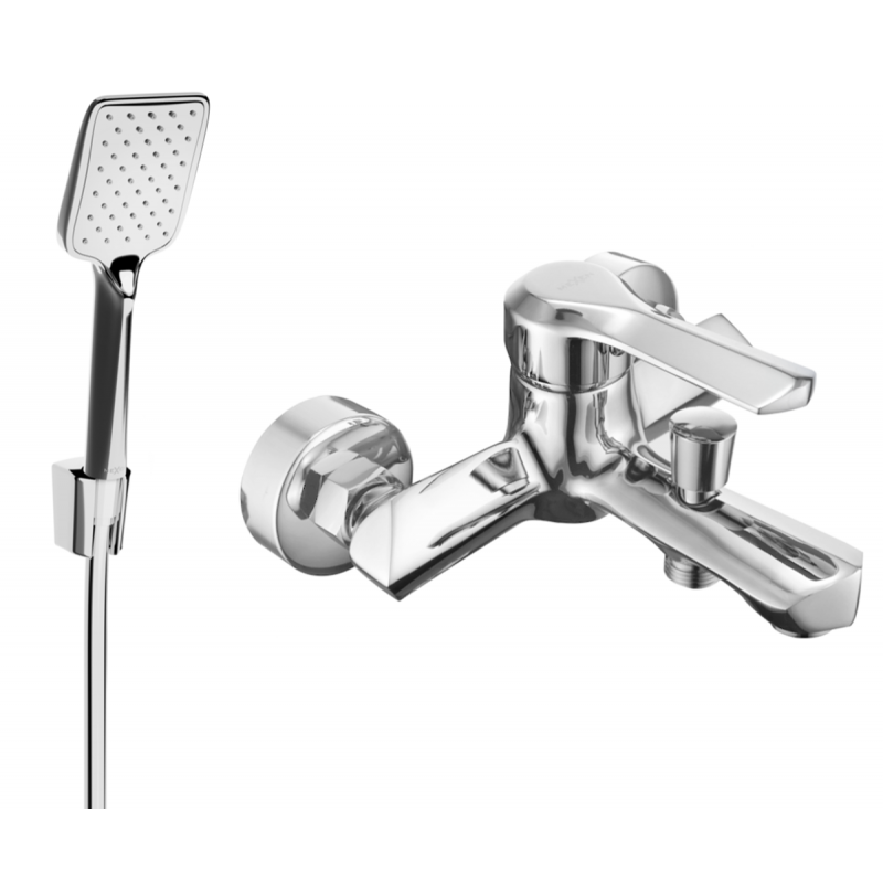 Mexen Sabre R62 vanová baterie se sprchovým setem, chrom - 7213R62-00