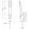 Mexen Sabre R72 vana baterie se sprchovou sadou, chrom - 7213R72-00
