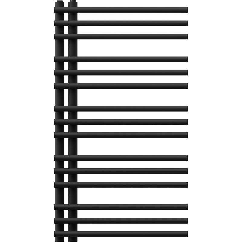 Mexen Neptun dekorativní koupelnový radiátor 900 x 500 mm, 369 W, černý - W101-0900-500-00-70