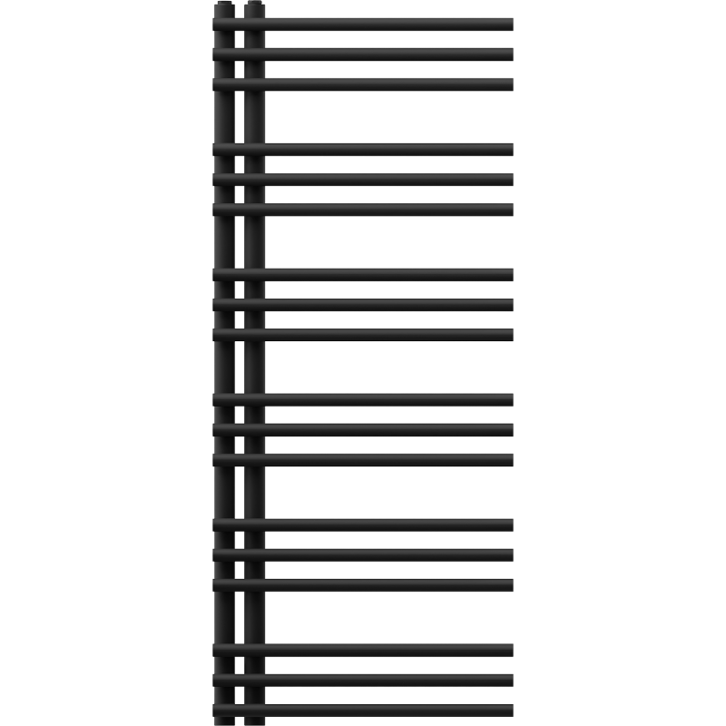 Mexen Neptun dekorativní koupelnový radiátor 1200 x 500 mm, 456 W, černý - W101-1200-500-00-70