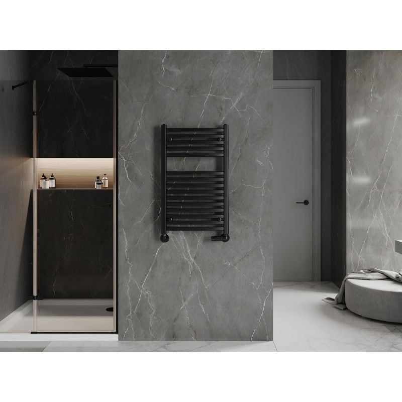 Mexen Helios koupelnový radiátor 800 x 500 mm, 381 W, černý - W103-0800-500-00-70