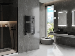 Mexen Helios koupelnový radiátor 800 x 500 mm, 381 W, černý - W103-0800-500-00-70