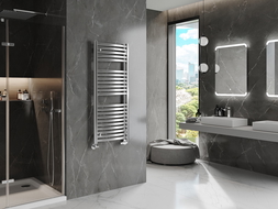 Mexen Helios radiátor do koupelny 1200 x 500 mm, 448 W, chrom - W103-1200-500-00-01