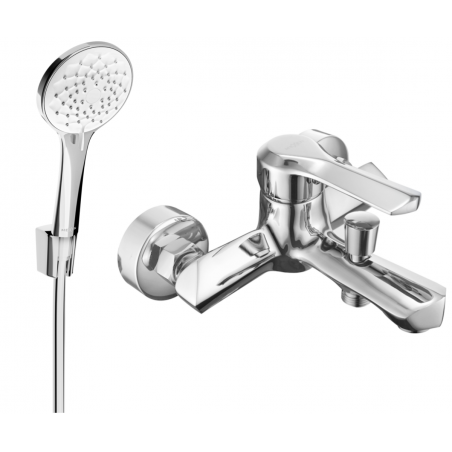 Mexen Sabre R74 vanová baterie s sprchovou soupravou, chrom - 7213R74-00