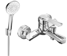 Mexen Sabre R74 vanová baterie se sprchovou sadou, Chromovaná - 7213R74-00
