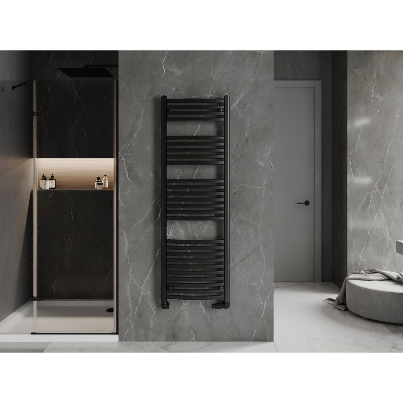 Mexen Helios koupelnový radiátor 1500 x 500 mm, 676 W, černý - W103-1500-500-00-70