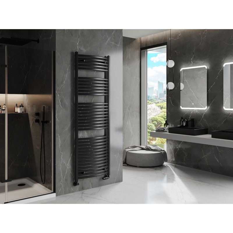 Mexen Helios koupelnový radiátor 1800 x 600 mm, 990 W, černý - W103-1800-600-00-70