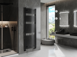 Mexen Helios koupelnový radiátor 1800 x 600 mm, 990 W, černý - W103-1800-600-00-70