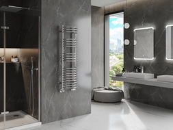 Mexen Eros koupelnový radiátor 1200 x 318 mm, 332 W, chrom - W112-1200-318-00-01