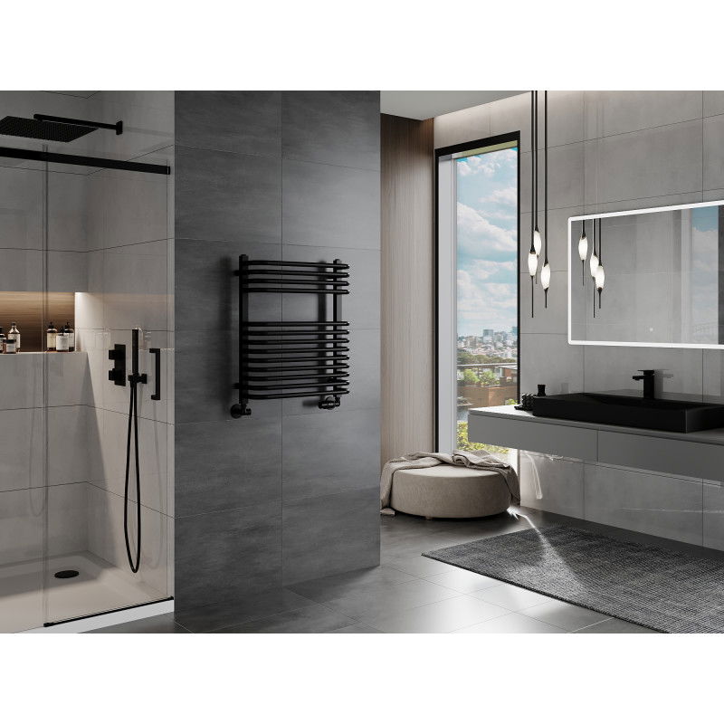 Mexen Apollo koupelnový radiátor 660 x 550 mm, 386 W, černý - W117-0660-550-00-70