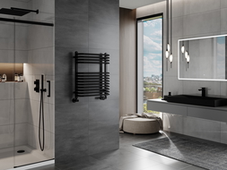 Mexen Apollo koupelnový radiátor 660 x 550 mm, 386 W, černý - W117-0660-550-00-70