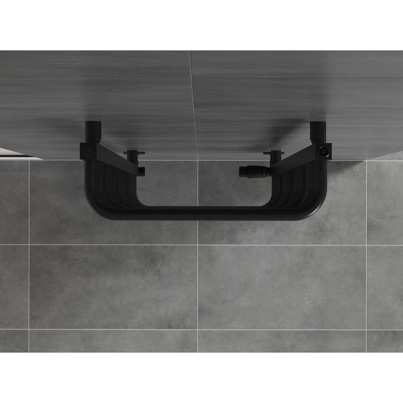 Mexen Apollo koupelnový radiátor 1210 x 450 mm, 566 W, černý - W117-1210-450-00-70