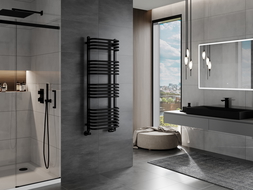 Mexen Apollo koupelnový radiátor 1210 x 450 mm, 566 W, černý - W117-1210-450-00-70