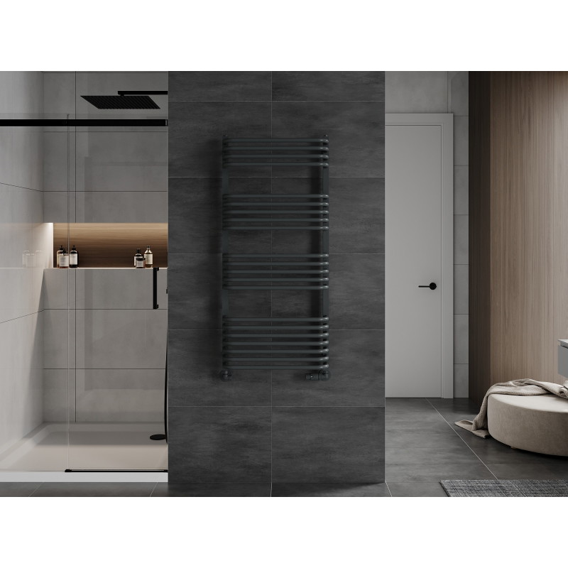 Mexen Apollo radiátor do koupelny 1210 x 550 mm, 641 W, antracit - W117-1210-550-00-66