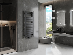 Mexen Pluton koupelnový radiátor 1200 x 500 mm, 625 W, černý - W106-1200-500-00-70