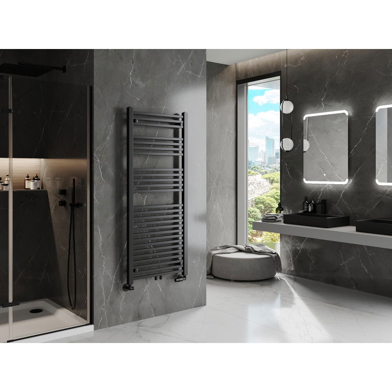 Mexen Pluton radiátor koupelnový 1450 x 600 mm, 835 W, černý - W106-1450-600-00-70