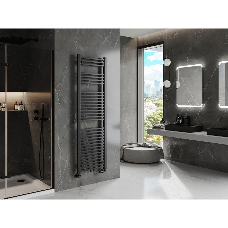 Mexen Pluton koupelnový radiátor 1700 x 500 mm, 855 W, černý - W106-1700-500-00-70