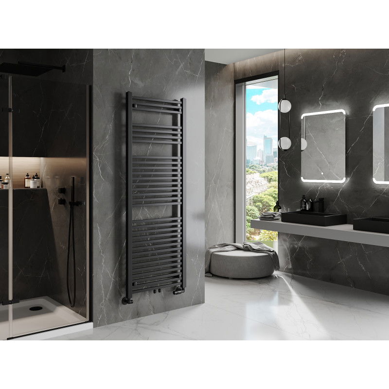 Mexen Pluton radiátor koupelnový 1700 x 600 mm, 991 W, černý - W106-1700-600-00-70