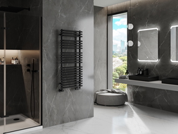 Mexen Akan koupelnový radiátor 1080 x 500 mm, 784 W, černý - W121-1080-500-00-70