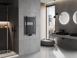 Mexen Uran radiátor do koupelny 800 x 500 mm, 364 W, černý - W105-0800-500-00-70