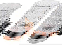 Mexen Estela dvojitý držák na kartáčky, růžové zlato - 7011552-60