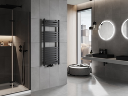 Mexen Uran radiátor koupelnový 1200 x 500 mm, 534 W, černý - W105-1200-500-00-70