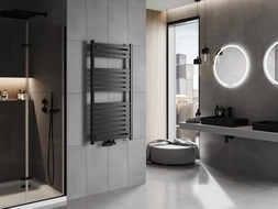 Mexen Uran koupelnový radiátor 1200 x 600 mm, 623 W, černý - W105-1200-600-00-70