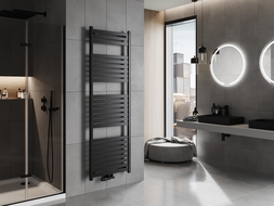 Mexen Uran koupelnový radiátor 1800 x 600 mm, 934 W, černý - W105-1800-600-00-70