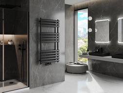 Mexen Jowisz koupelnový radiátor 1200 x 600 mm, 594 W, černý - W107-1200-600-00-70