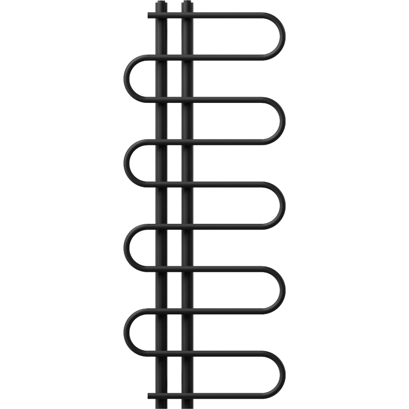 Mexen Kiso dekorativní koupelnový radiátor 1250 x 500 mm, 256 W, černý - W114-1250-500-00-70