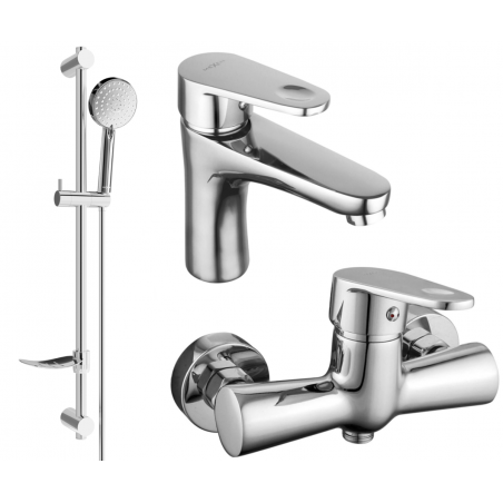 Mexen Kama DF75 sprchový set, chrom - 72504DF75-00