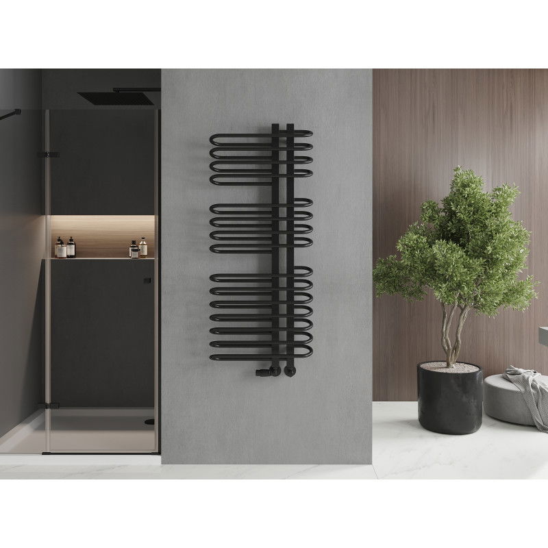 Mexen Ops radiátor koupelnový 1300 x 550 mm, 694 W, černý - W122-1300-550-00-70