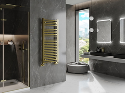 Mexen Pluton koupelnový radiátor 1200 x 500 mm, 493 W, zlatý - W106-1200-500-00-50