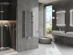 Mexen Pluton koupelnový radiátor 1200 x 500 mm, 493 W, chrom - W106-1200-500-00-01