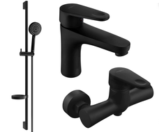 Mexen Kama DS75 sprchová sada, černá - 72504DS75-70