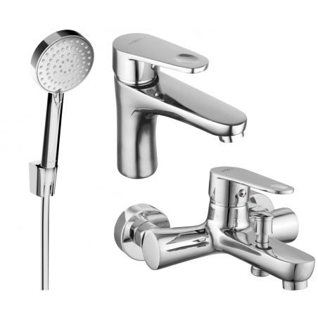 Mexen Kama R75 koupelnová sada, chrom - 72503R75-00