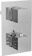 Mexen Cube termostatická vanovo-sprchová baterie, 2-výstupová, chrom - 77502-00