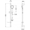 Mexen Kama DF75 vana sada, chrom - 72513DF75-00