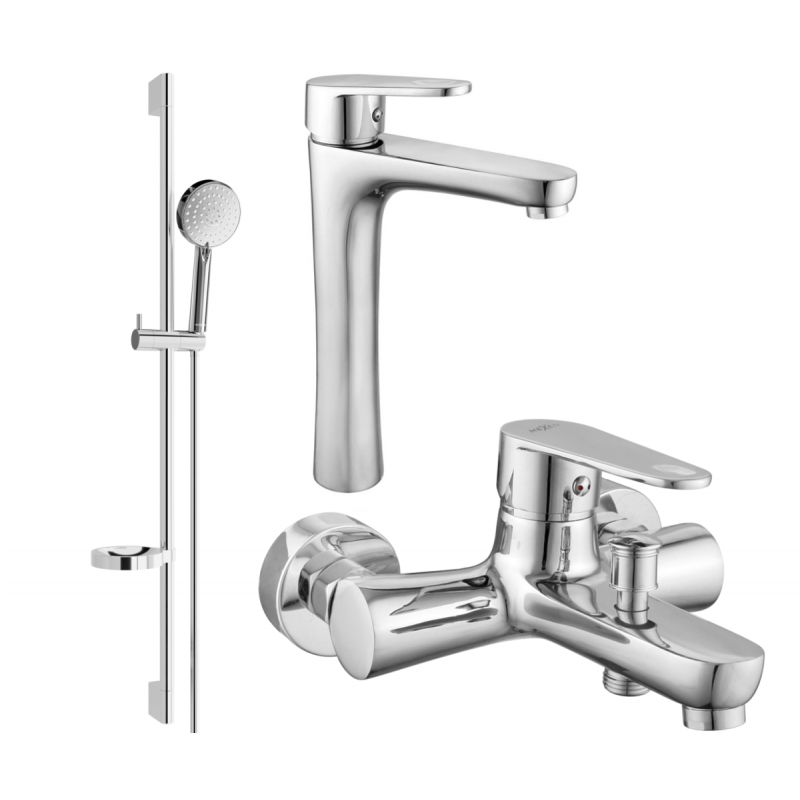 Mexen Kama DS75 vanový set, chrom - 72513DS75-00