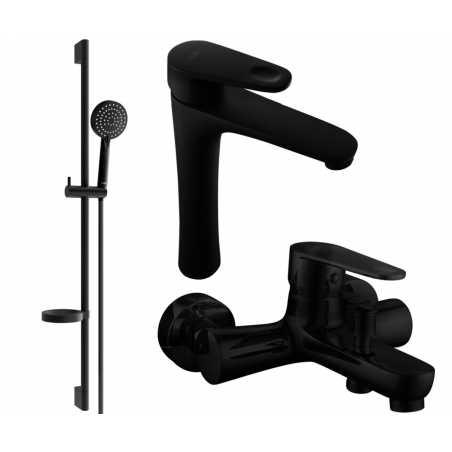 Mexen Kama DS75 koupelnový set, černý - 72513DS75-70