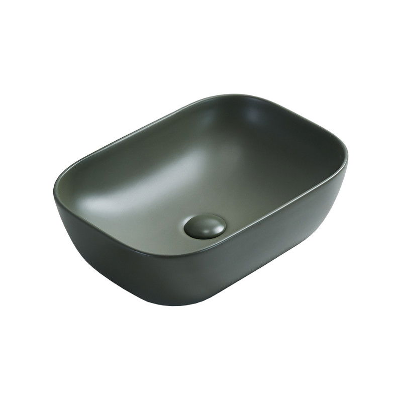 Mexen Rita umyvadlo na desku 45 x 32 cm, khaki mat - 21084543