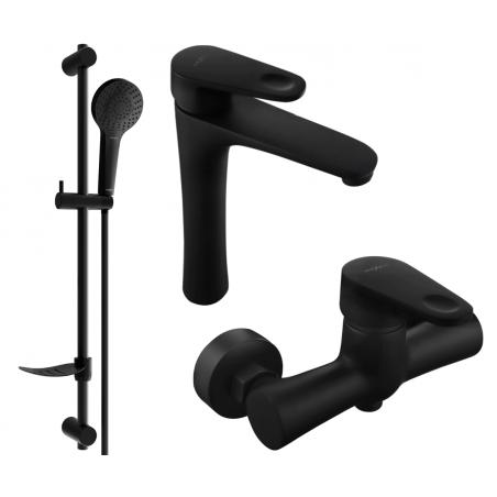 Mexen Kama DF05 sprchová sada, černá - 72514DF05-70