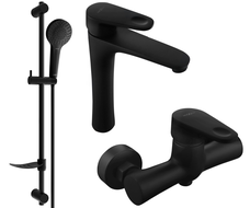 Mexen Kama DF05 sprchová sada, černá - 72514DF05-70