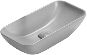 Mexen Klara umyvadlo na desku 46 x 23 cm, světle šedá mat - 21564661