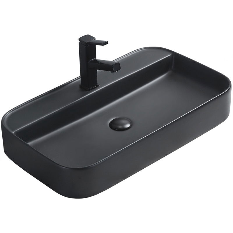 Mexen Sofia Umyvadlo na desku 70 x 40 cm, černý mat - 22157085