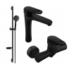 Mexen Kama DS75 sprchová souprava, černá - 72514DS75-70